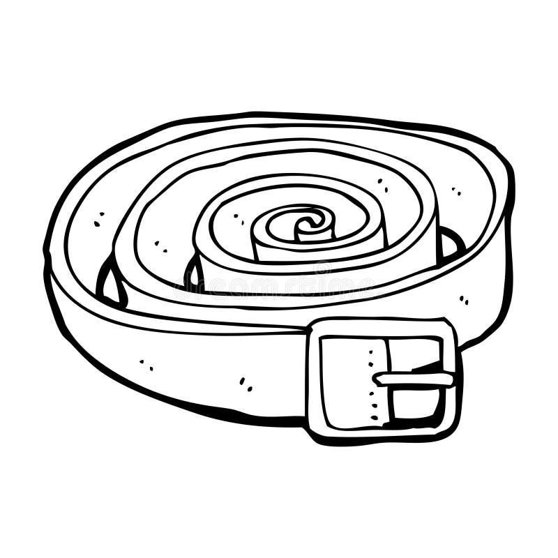 Cartoon leather belt stock illustration. Illustration of doodle 37021532