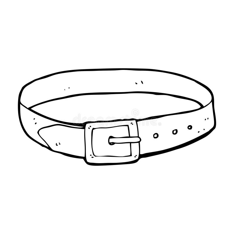 Cartoon leather belt stock illustration. Illustration of cheerful ...