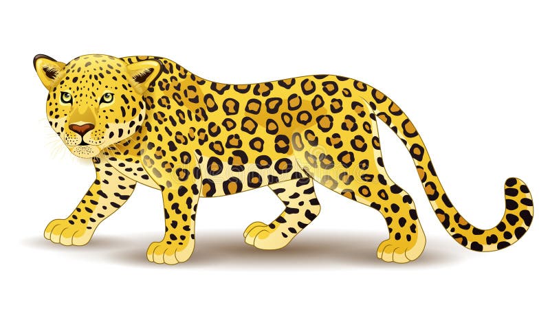 Cartoon Leopard Isolated on White Background Stock Vector - Illustration of fauna, cute: 132696006 Cartoon Leopard Isolated on White Background Stock Vector - Illustration of fauna, cute: 132696006