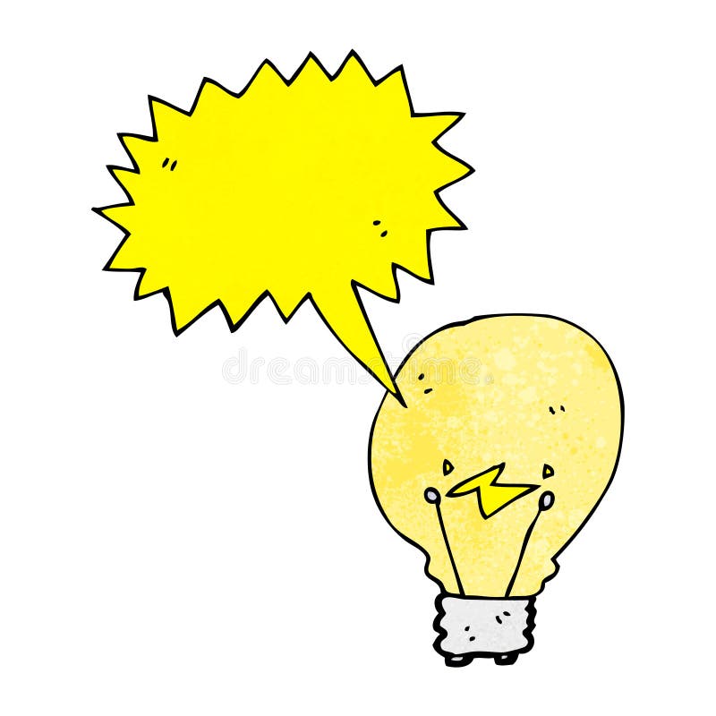 cartoon light bulb