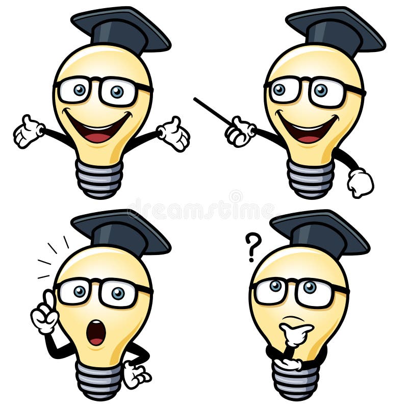 Cartoon light bulb stock vector. Illustration of cartoon 31000385