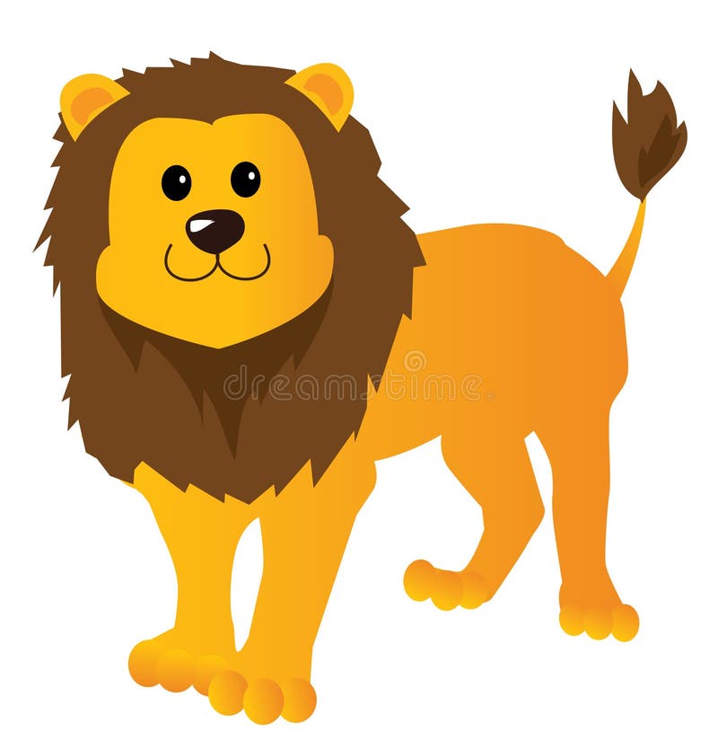 Cartoon lion vector illustration