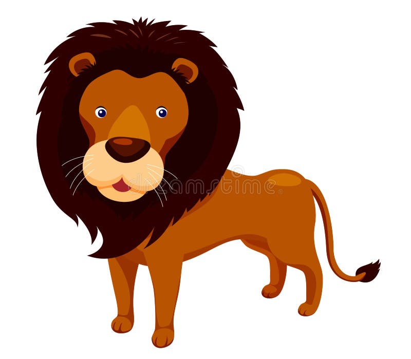 Cute Lion cub stock vector. Illustration of undomesticated - 26456883