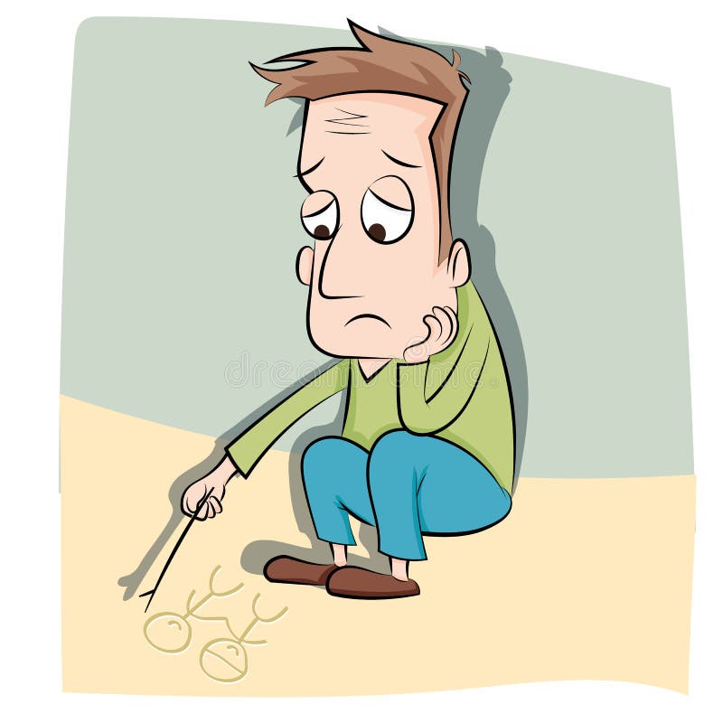 Cartoon lonely man stock vector. Illustration of male - 73159251 Cartoon lonely man stock vector. Illustration of male - 73159251
