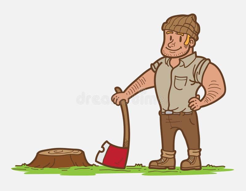 Cartoon Lumberjack stock vector. Illustration of lumberjack 65005551
