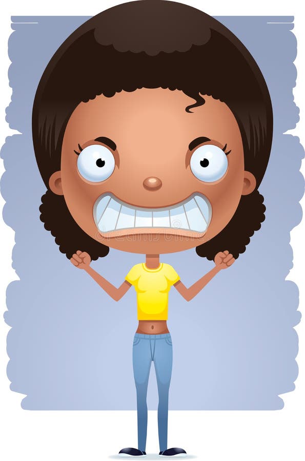 Cartoon Mad Teen Girl stock vector. Illustration of vector - 118339542 Cartoon Mad Teen Girl stock vector. Illustration of vector - 118339542