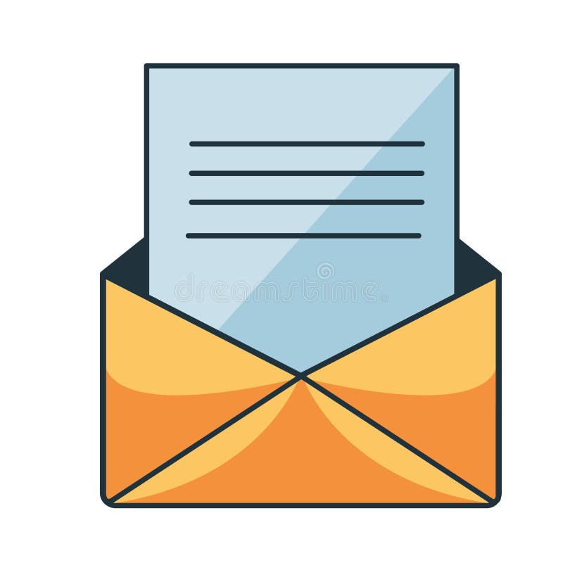 Cartoon Mail and Letter Icon Isolated Illustration Stock Illustration -  Illustration of mailing, certification: 170752338