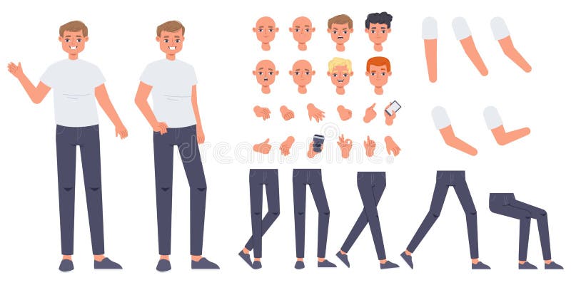 Free: Flat male avatar creator Free Vector 