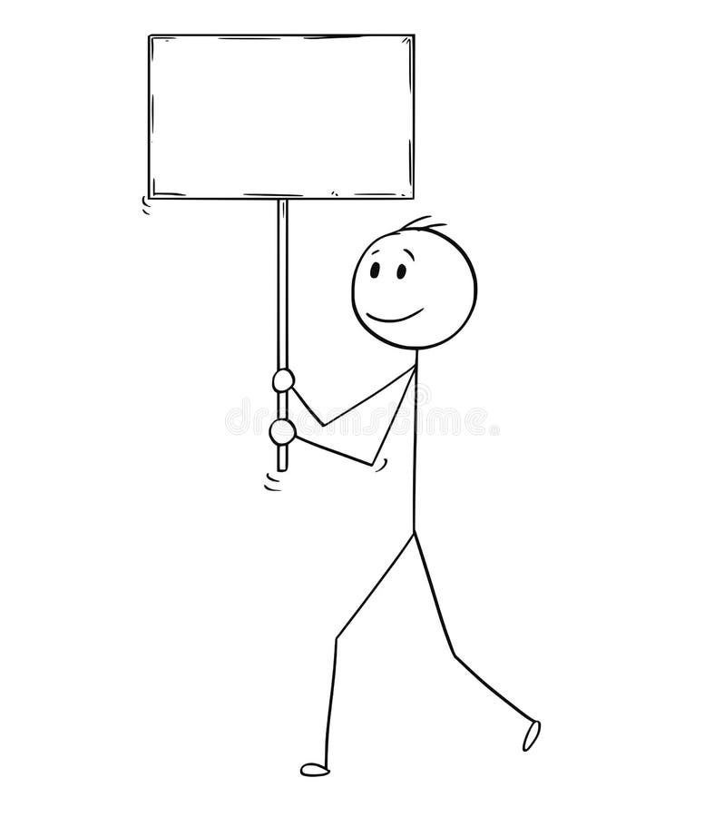 Stick Man Stick Figure Holding Blank Sign Stock Illustrations – 195 Stick  Man Stick Figure Holding Blank Sign Stock Illustrations, Vectors & Clipart  - Dreamstime