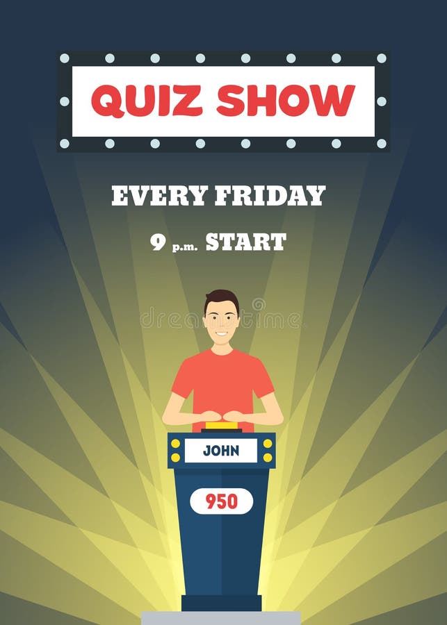 Cartoon Man Quiz Game Show Concept. Vector. Cartoon Man Quiz Game Show Concept Scene Smart Test Element Flat Design Style. Vector illustration of Competition stock illustration Cartoon Man Quiz Game Show Concept. Vector. Cartoon Man Quiz Game Show Concept Scene Smart Test Element Flat Design Style. Vector illustration of Competition stock illustration