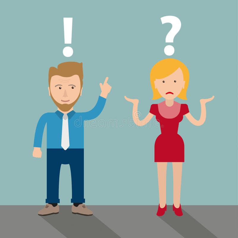 Cartoon Man Woman Communication Problem Stock Vector - Illustration of consult, sexes: 95860410 Cartoon Man Woman Communication Problem Stock Vector - Illustration of consult, sexes: 95860410