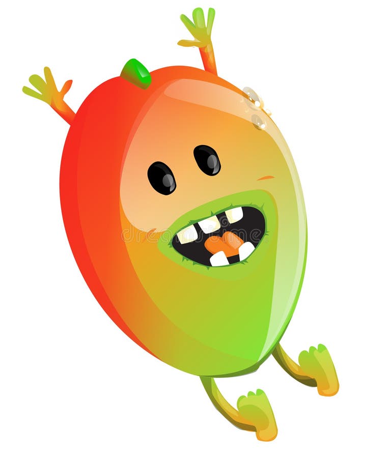 Cartoon Mango stock illustration