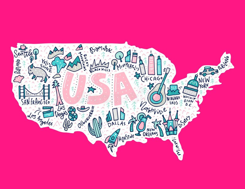 Usa Map Cartoon Stock Illustrations – 3,161 Usa Map Cartoon Stock  Illustrations, Vectors & Clipart - Dreamstime