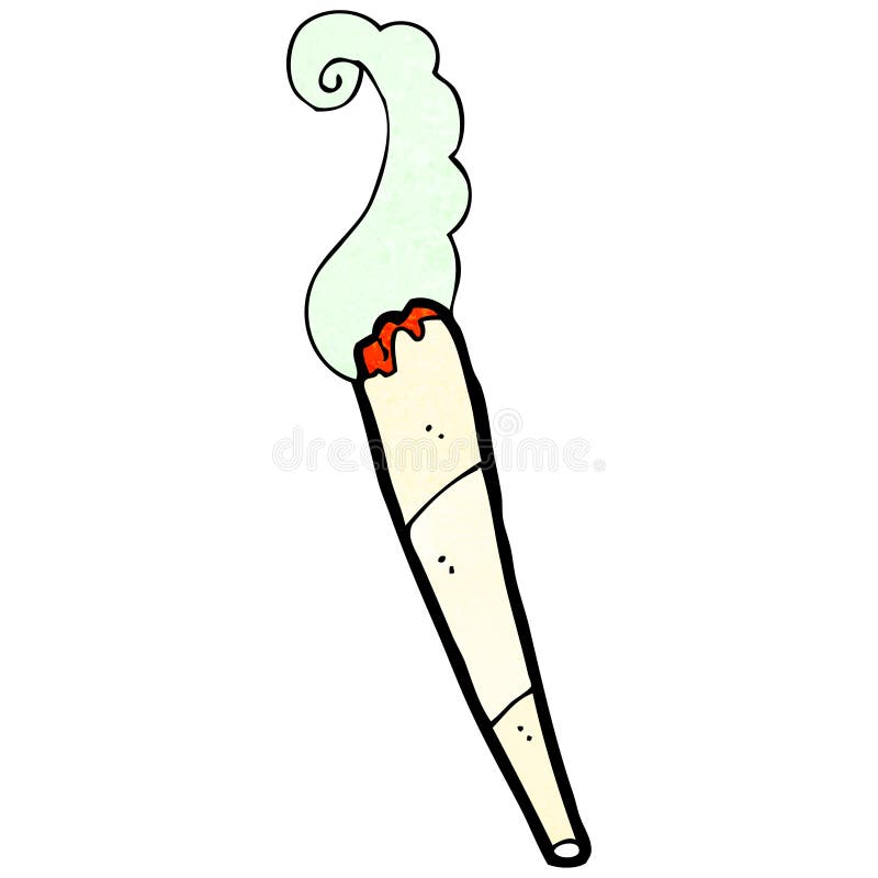 cartoon marijuana cigarette