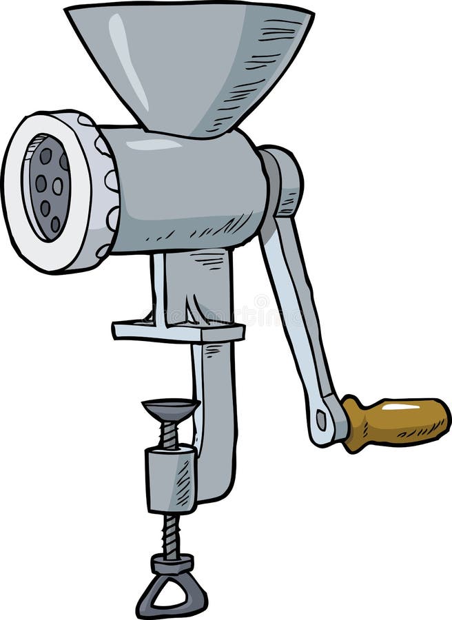 Cartoon meat grinder stock vector. Illustration of drawing 66462883