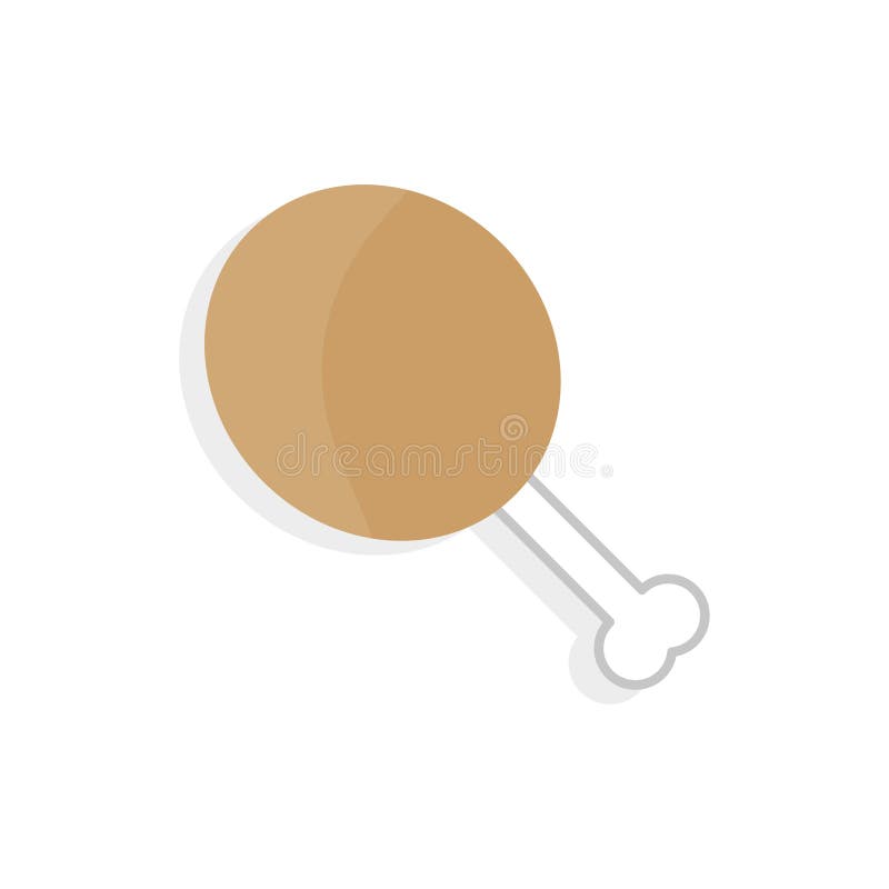 Cartoon Meat Leg. Restaurant Icon. Vector Illustration Stock Vector Illustration of tenderloin