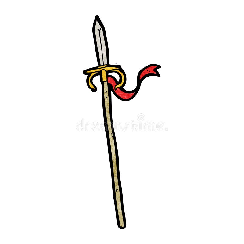 cartoon medieval spear