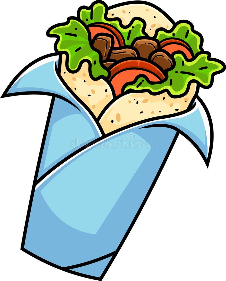 mexican catering clipart with blue