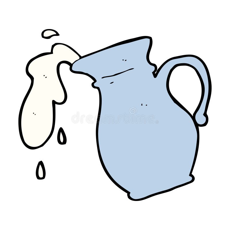 Cartoon milk jug stock vector. Illustration of spilling - 37032616 Cartoon milk jug stock vector. Illustration of spilling - 37032616