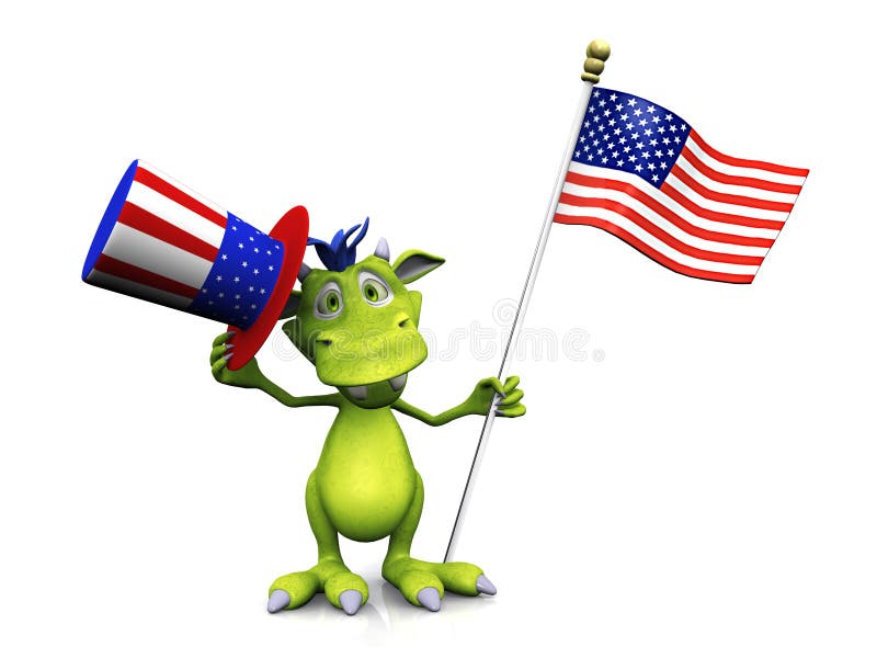 american flag animated clipart fun