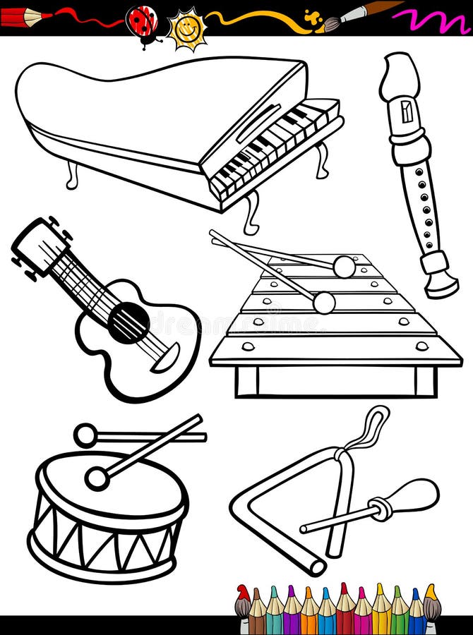 77 Colouring Pages For Kids+musical Instruments Images 77 Colouring Pages For Kids+musical Instruments Images