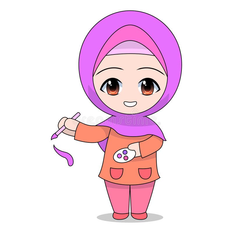 Muslim Girl Cartoon Prayer. daily Fun Activities Stock Vector -  Illustration of colorful, islam: 180840421