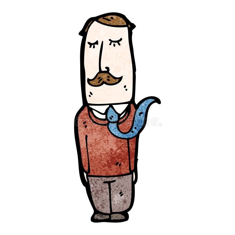 Cartoon mustache man stock vector. Illustration of male 38055080