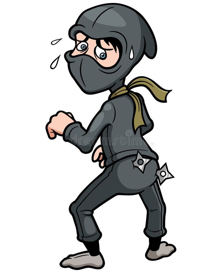 Cartoon Ninja vector illustration
