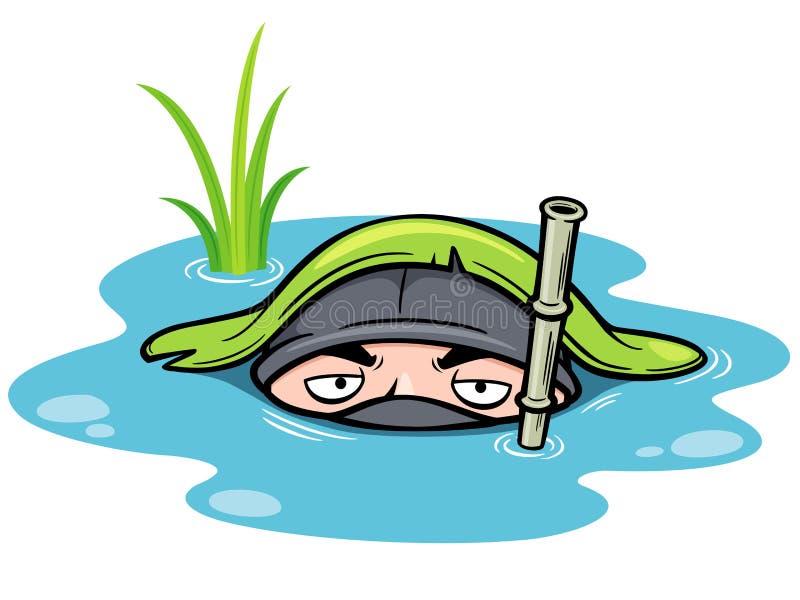 Cartoon Ninja royalty free illustration