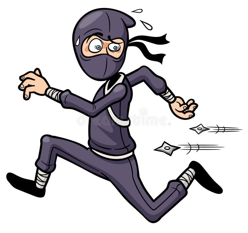 Cartoon Ninja royalty free illustration