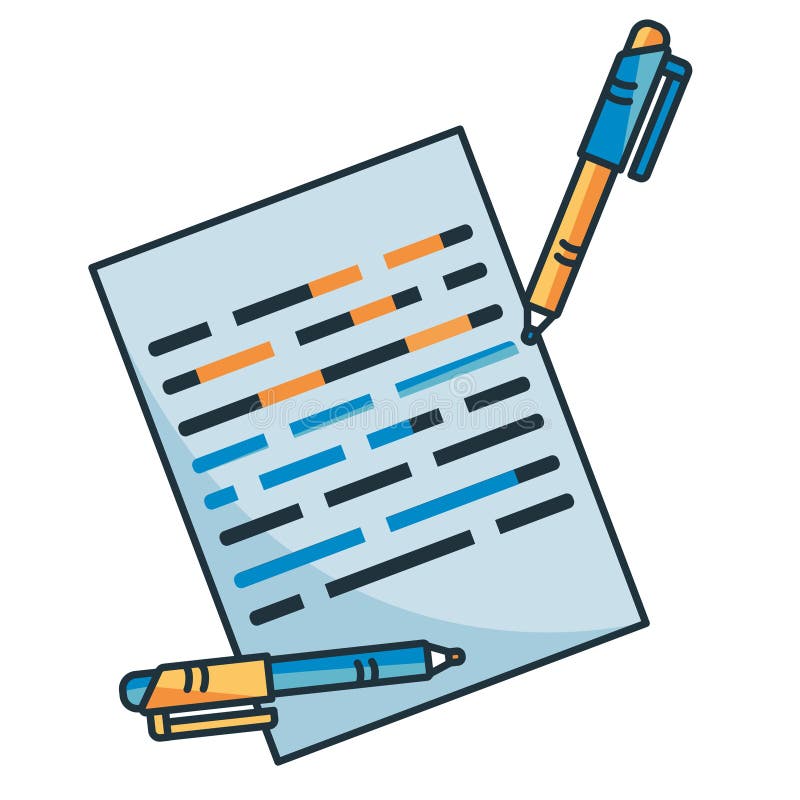 Cartoon Notes Icon Emoji Isolated Illustration Stock Illustration