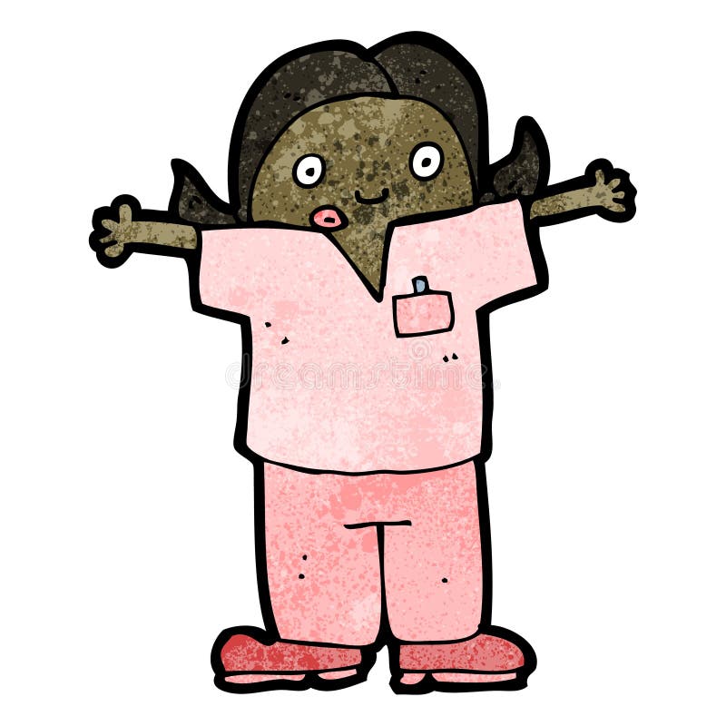 cartoon nurse shrugging