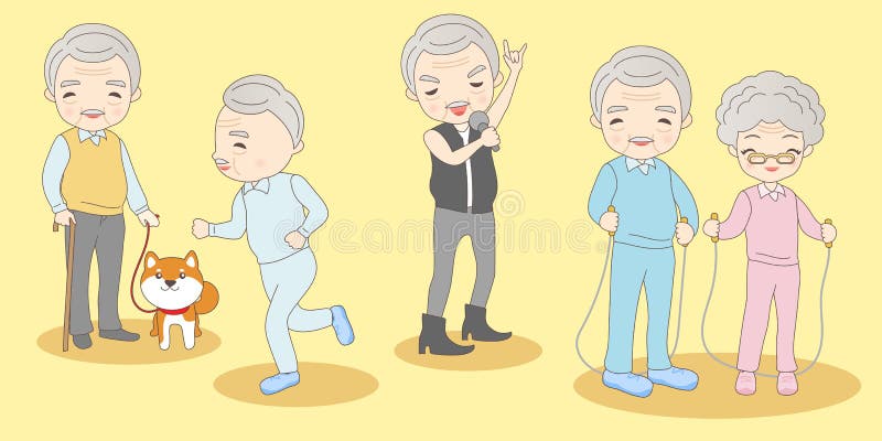 Old People Exercise Cartoon Stock Illustrations – 2,725 Old People Exercise  Cartoon Stock Illustrations, Vectors & Clipart - Dreamstime