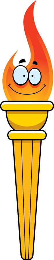 Cartoon Olympic Torch stock vector. Illustration of clipart - 47825150