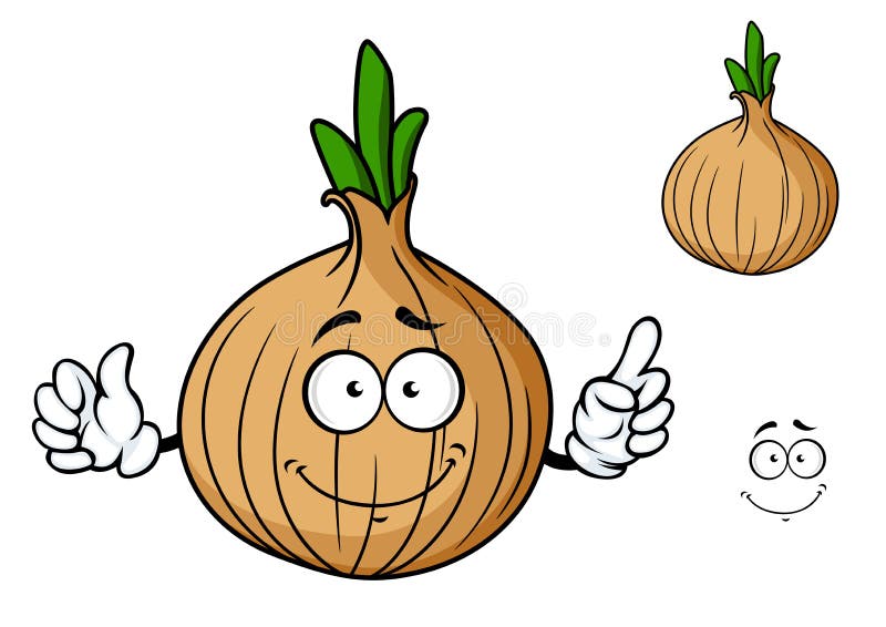 Cartoon onion vegetable character vector illustration Cartoon onion vegetable character vector illustration