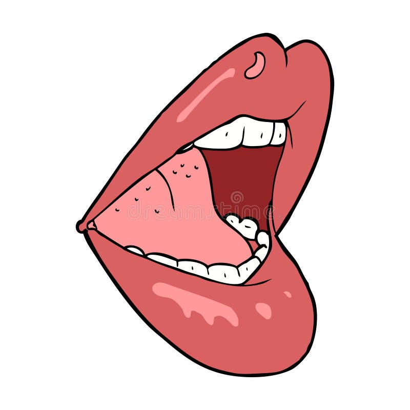 cartoon open mouth