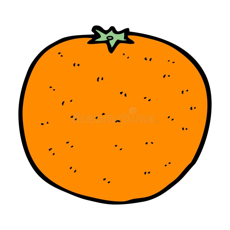 cartoon orange