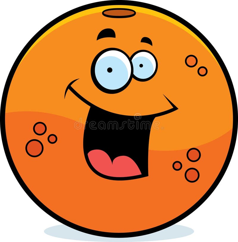 Cartoon Orange Color Paint In A Paint Bucket Painting With Paint Stock