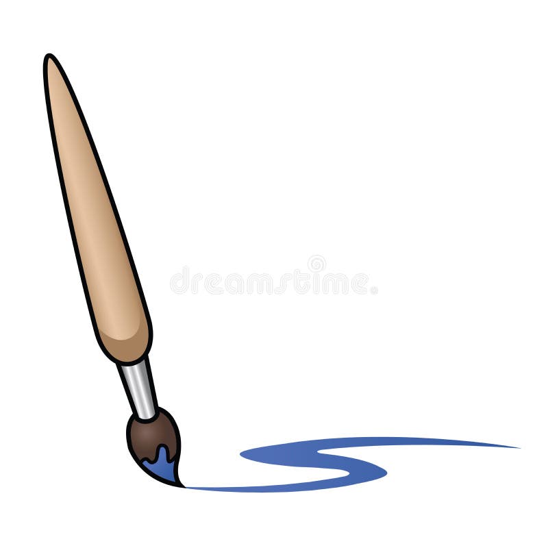 Cartoon Paint Brush royalty free illustration Cartoon Paint Brush royalty free illustration