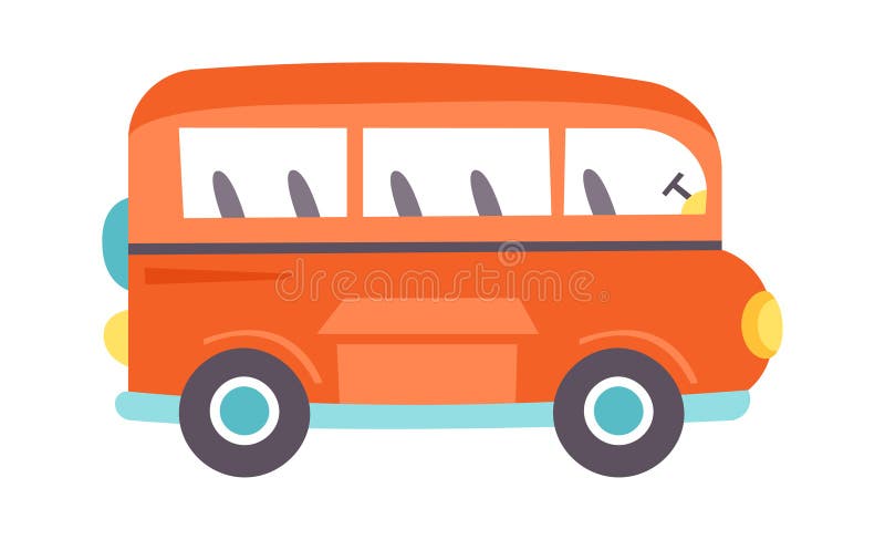 Cartoon Passenger Bus stock illustration