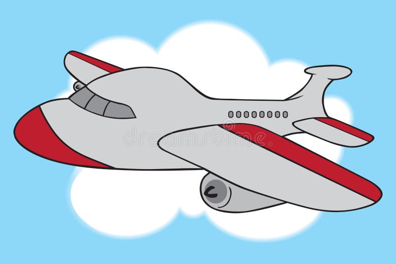 Cartoon Passenger Jet