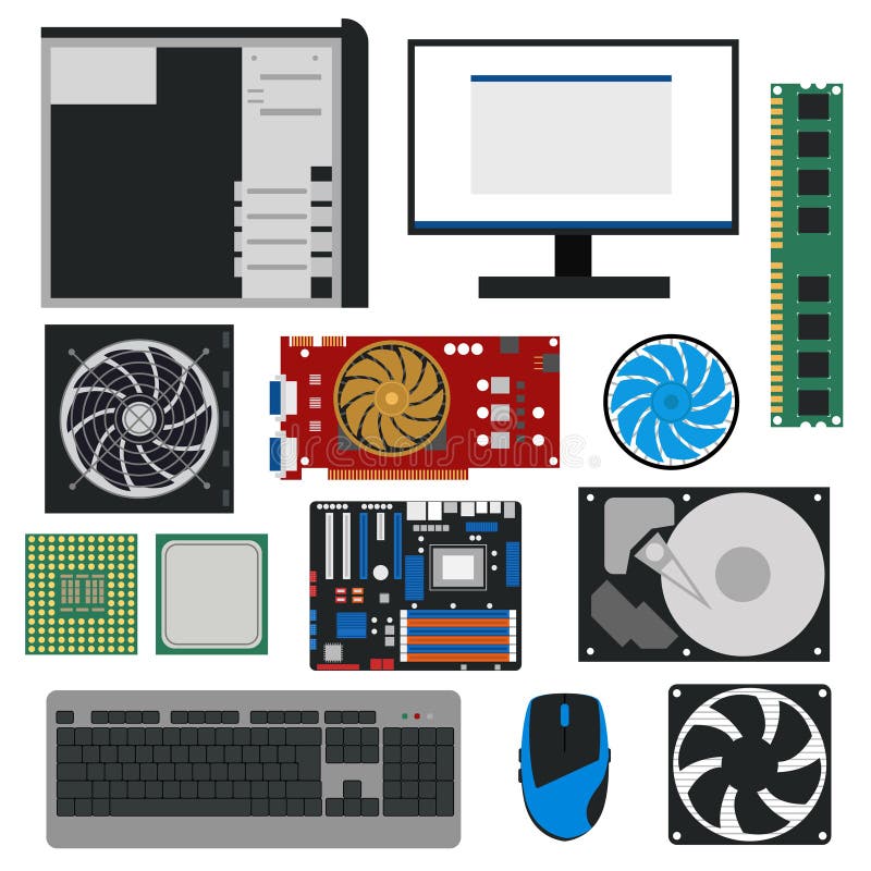 Computer components Vectors & Illustrations for Free Download