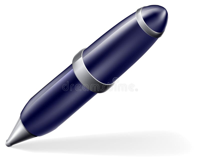 Cartoon pen stock vector. Illustration of letter, business - 36631633