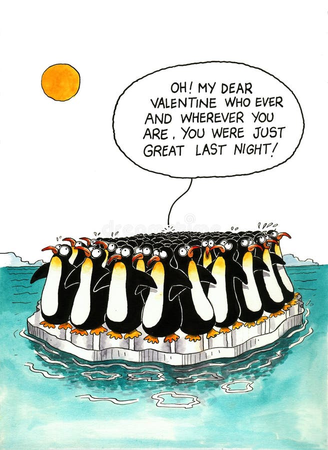 Cartoon about penguins resemblance vector illustration Cartoon about penguins resemblance vector illustration