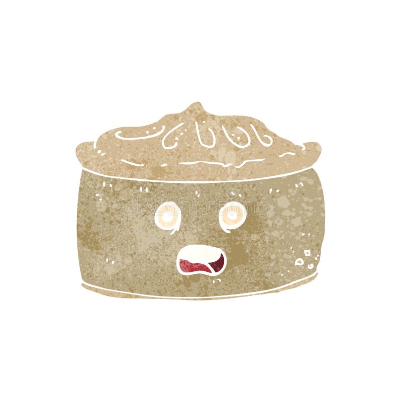 Cartoon pie with face stock illustration. Illustration of artwork