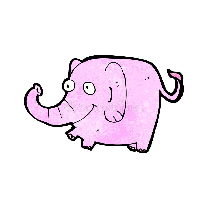 cartoon pink elephant