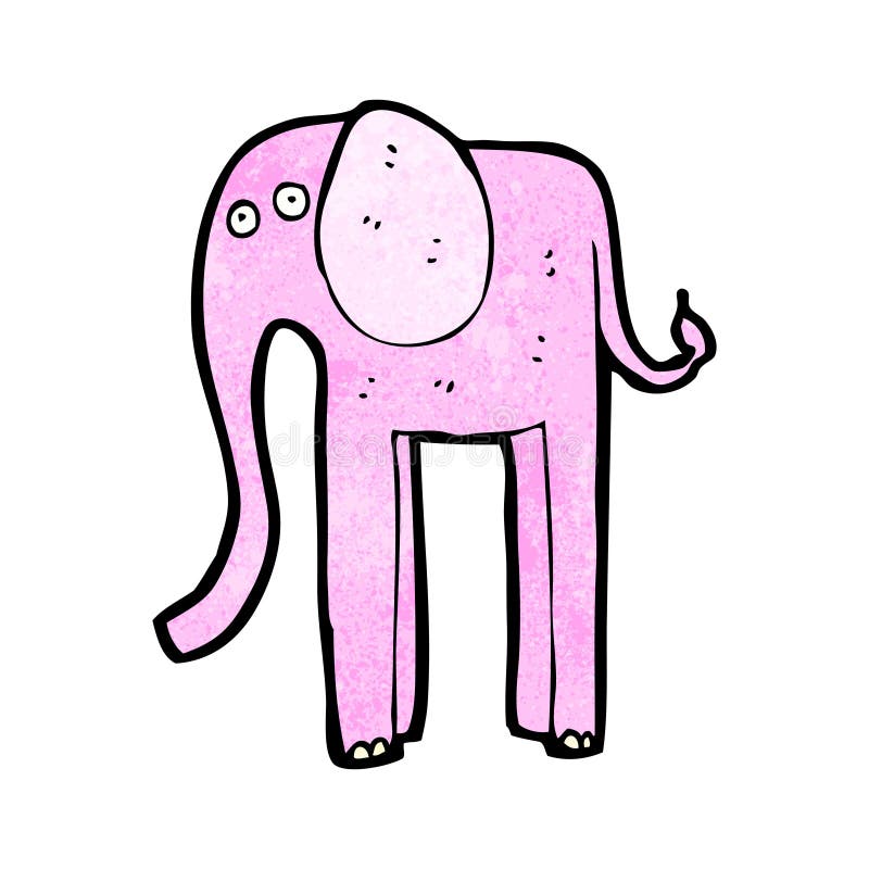 cartoon pink elephant