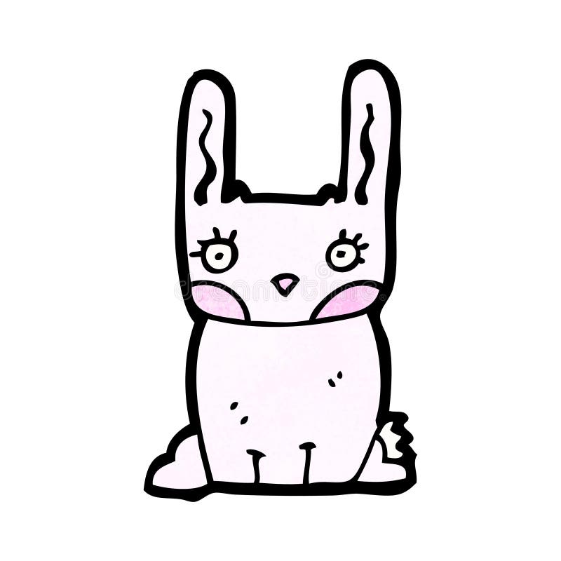 cartoon pink rabbit