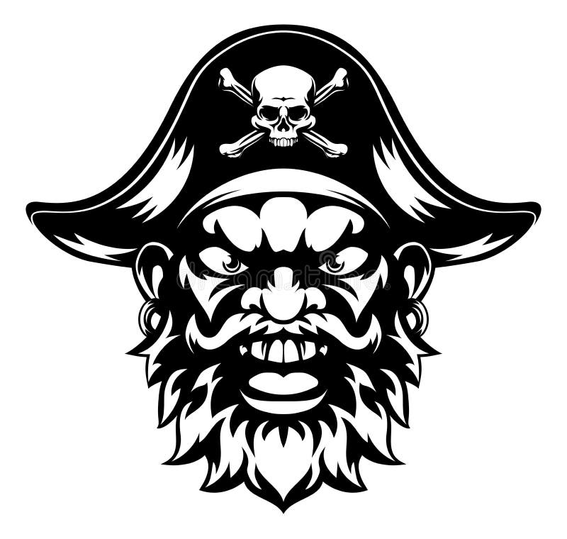 Cartoon Pirate Mascot. 