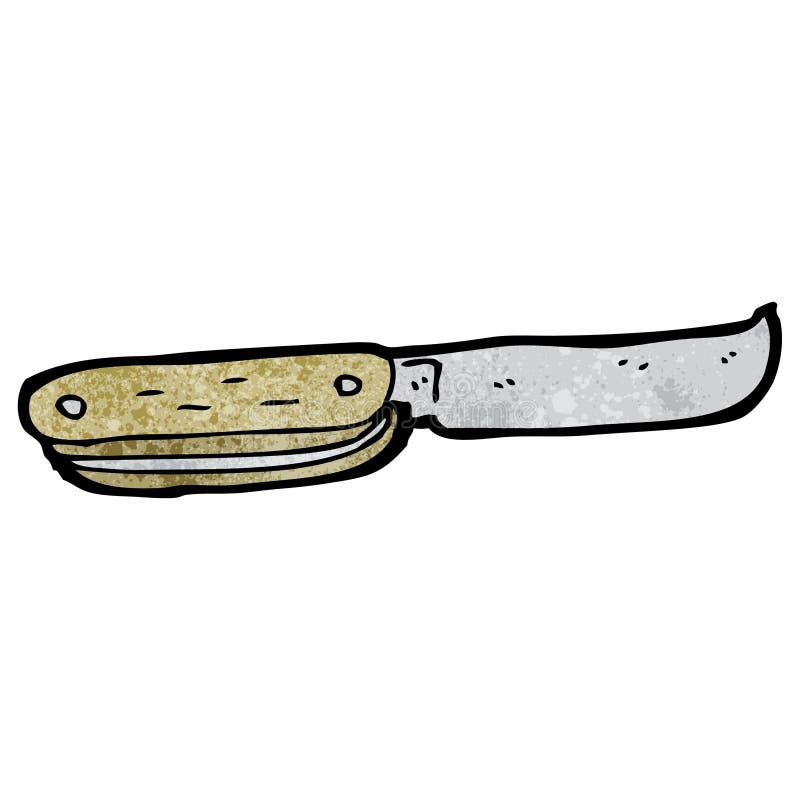 Cartoon pocket knife stock illustration. Illustration of drawn 38071054